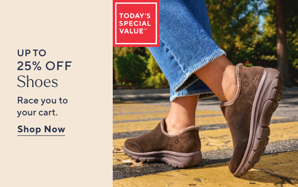 up to 25% off shoes
