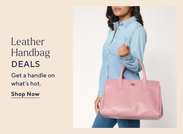 leather handbag deals