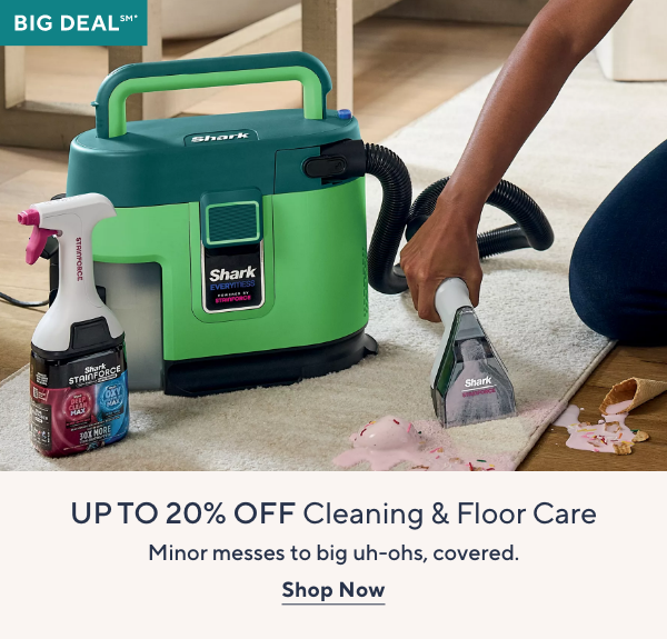 up to 20% off cleaning & floorcare