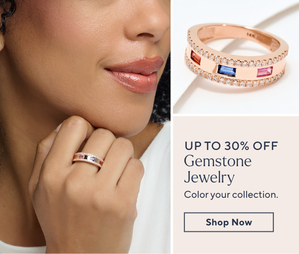 up to 30% off gemstone jewelry