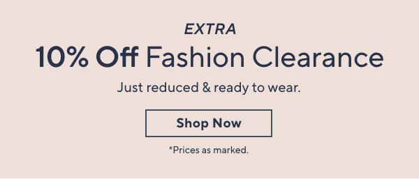 10% off fashion clearance