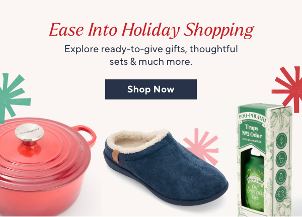 ease into holiday shopping