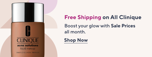 free shipping on clinique 