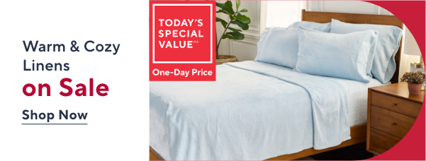  Select Warm and Cozy Linens on Sale 