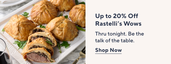 up to 20% off rastelli's