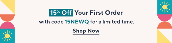 Unlock 15% off Your First Purchase