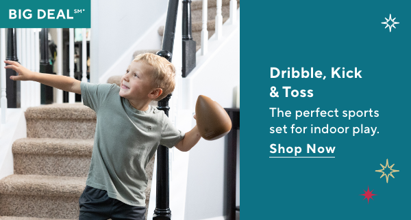 dribble, kick and toss