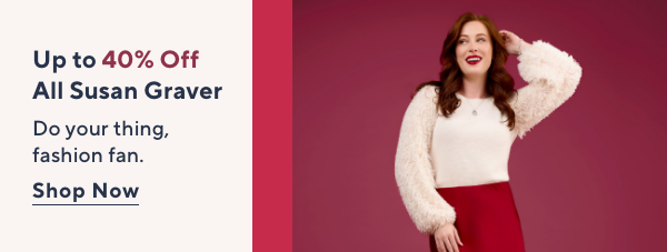 up to 40% off all susan graver