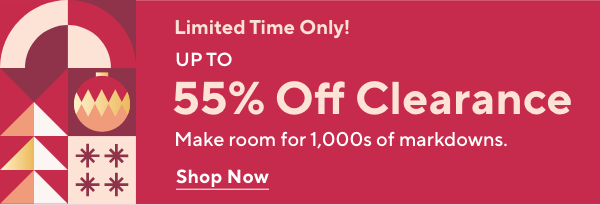 Up to 55% Off Clearance