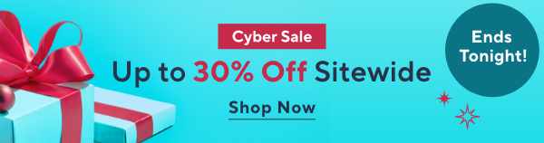cyber sale up to 30% off sitewide