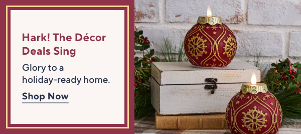 hark! the decor deals sing