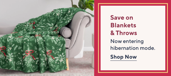 save on blankets and throws