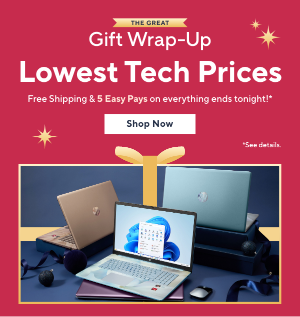 the great gift wrap-up - lowest tech prices