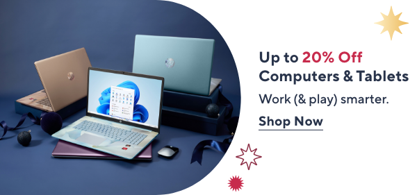 up to 20% off computers and tablets
