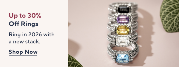 up to 30% off rings