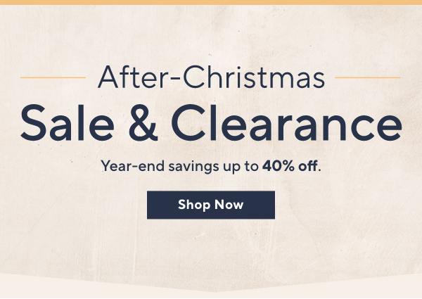 after-christmas sale and clearance