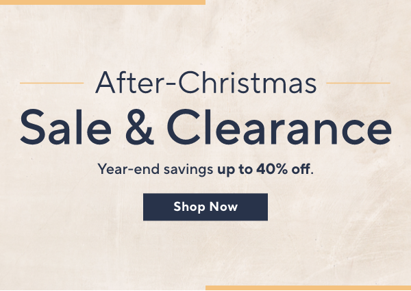 after-christmas sale and clearance