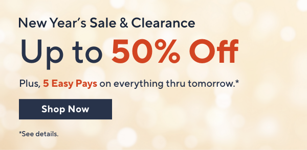 new years sale & clearance