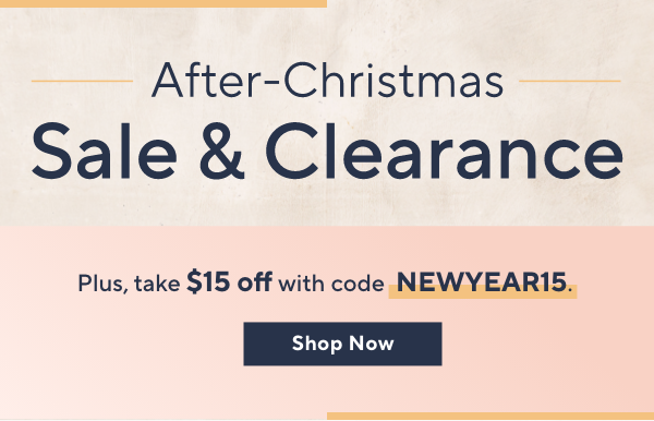 after-christmas sale and clearance