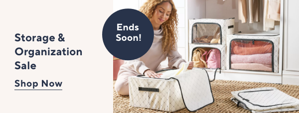 storage and organization sale ends soon