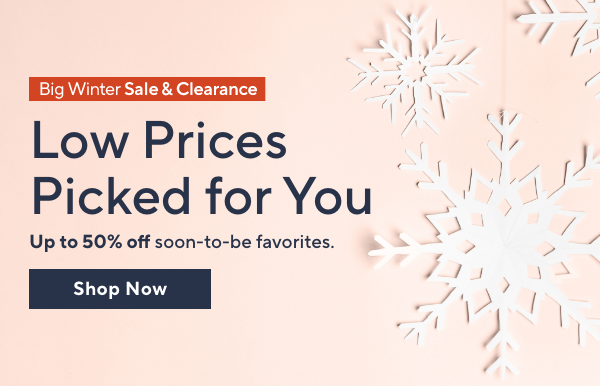 big winter sale & clearance - up to 50% off