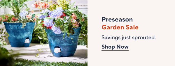 preseason garden sale