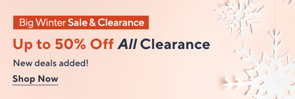50% off all clearance