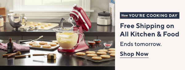 now you're cooking - free shipping on all kitchen & food
