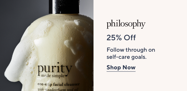philosophy 25% off