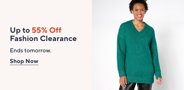 up to 55% off fashion clearance