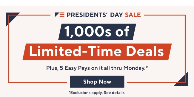 Presidents Day Sale