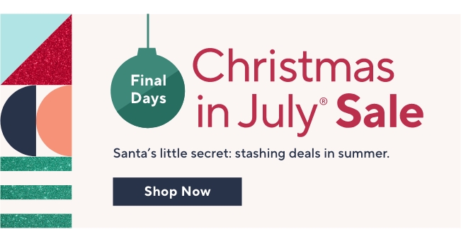 Christmas in July Sale 