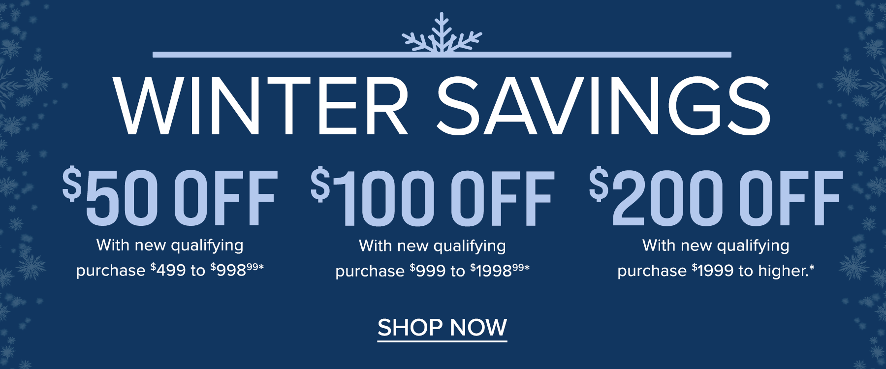 Winter Savings January 2025 Stripe