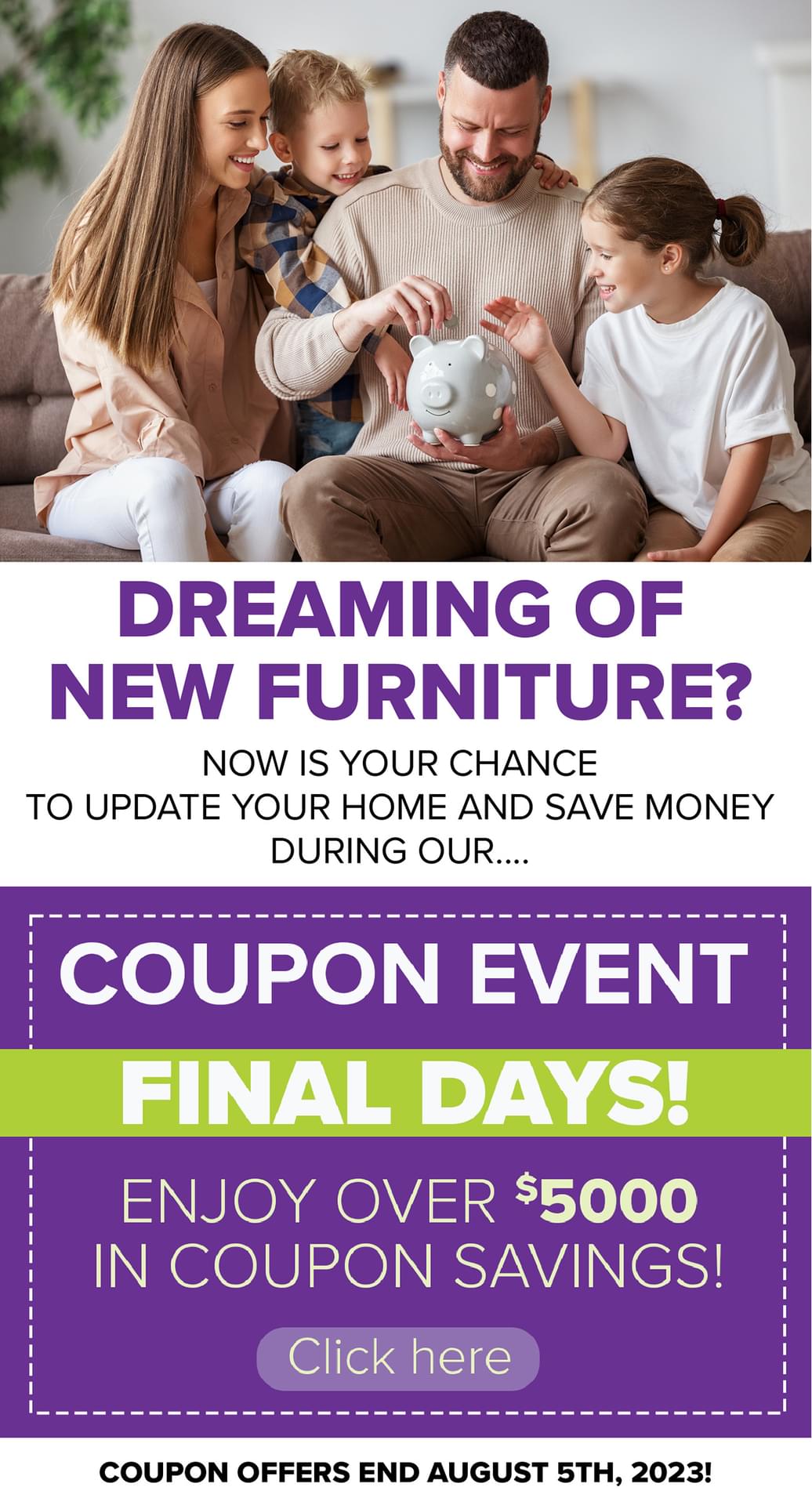 DREAMING OF NEW FURNITURE?