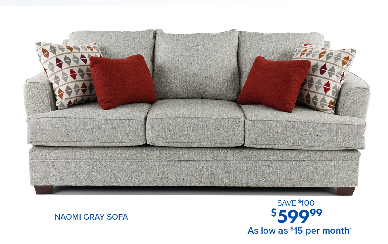 NAOMI GRAY SOFA