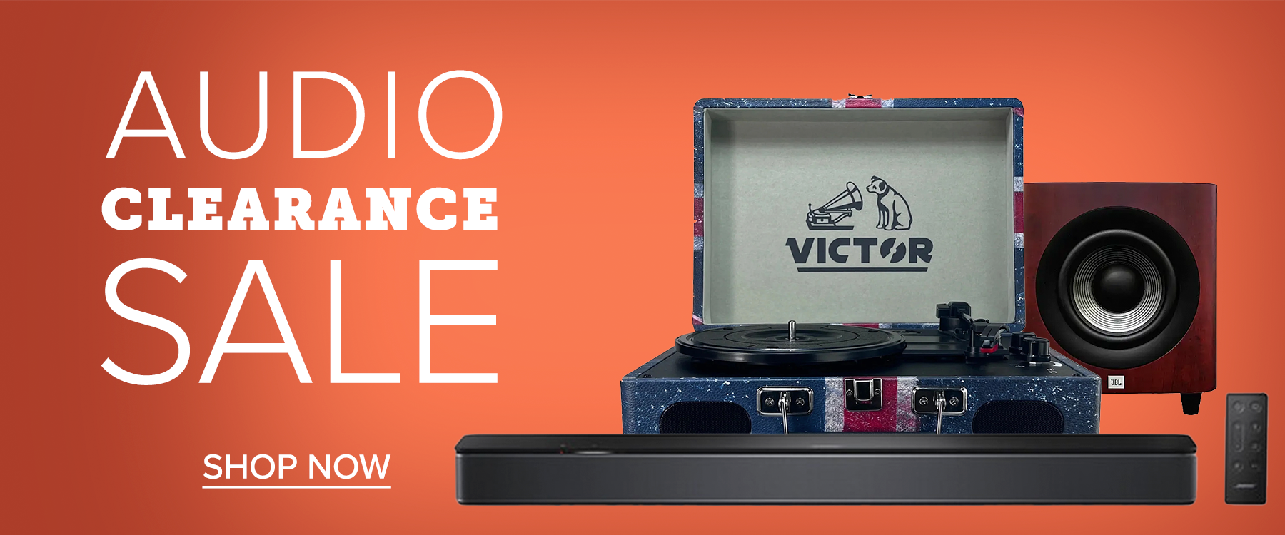 Audio Clearance Sale Stripe May 2025