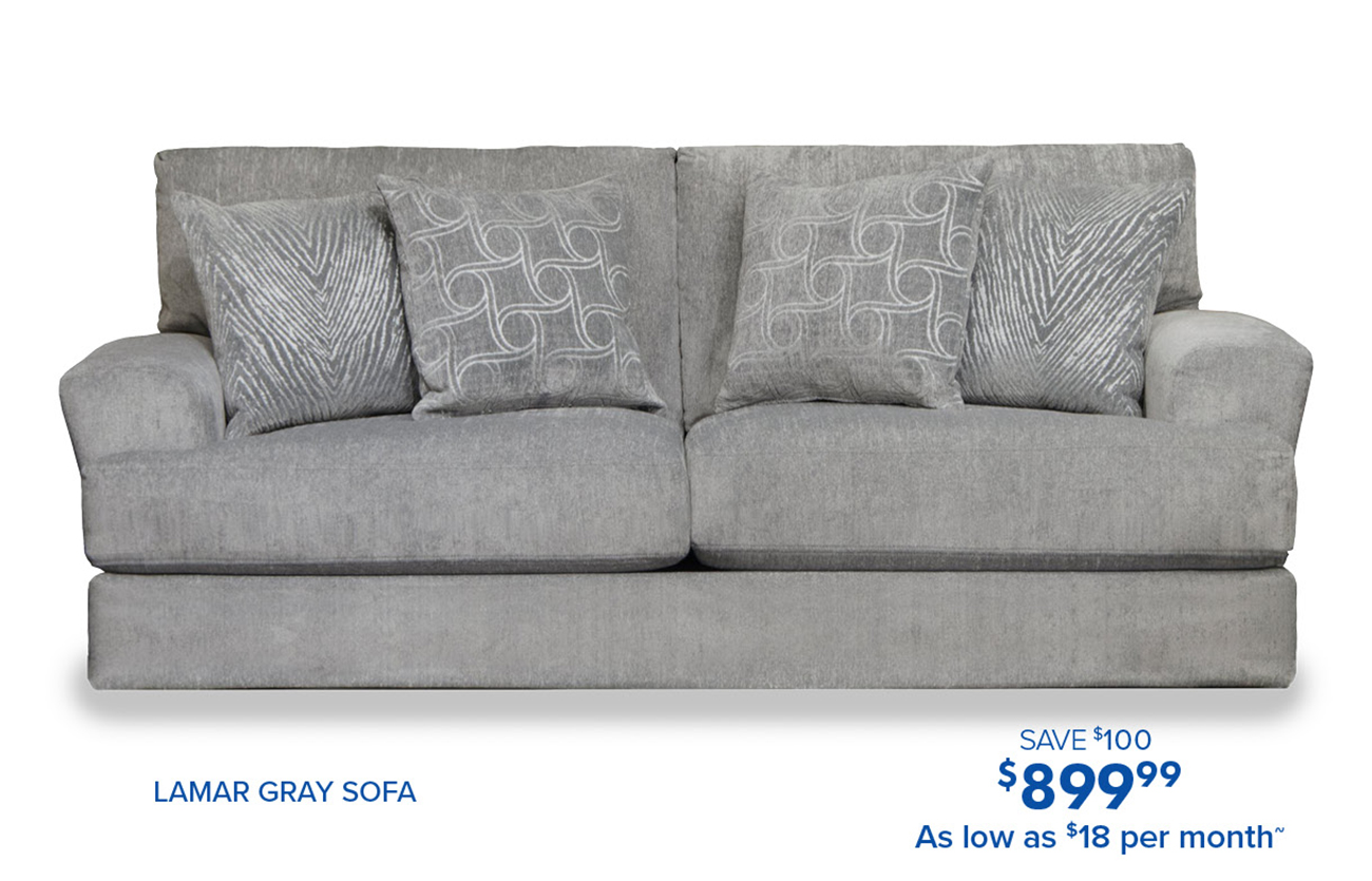 LAMAR GRAY SOFA