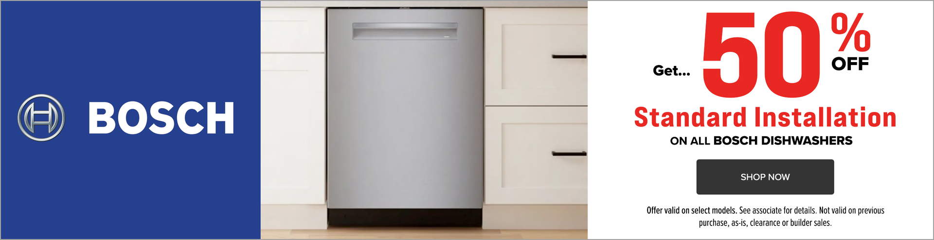 Bosch 50 Off Dishwasher Install Memorial Day Offer May 2025