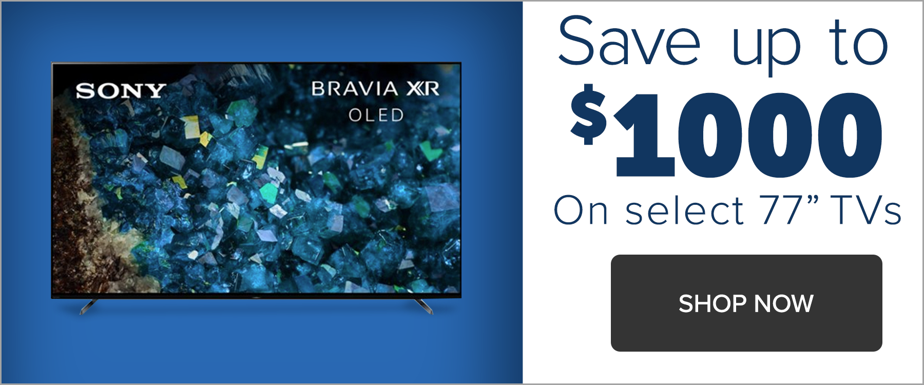 Save up to $1000 on 77 in TVs Memorial Day Stripe May 2025
