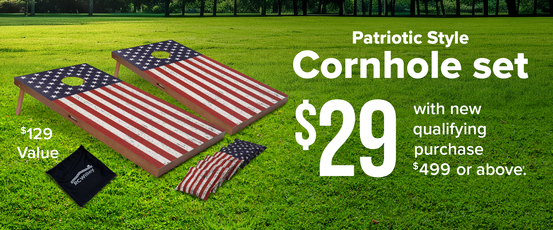 Patriotic Cornhole Set Premium May 2025