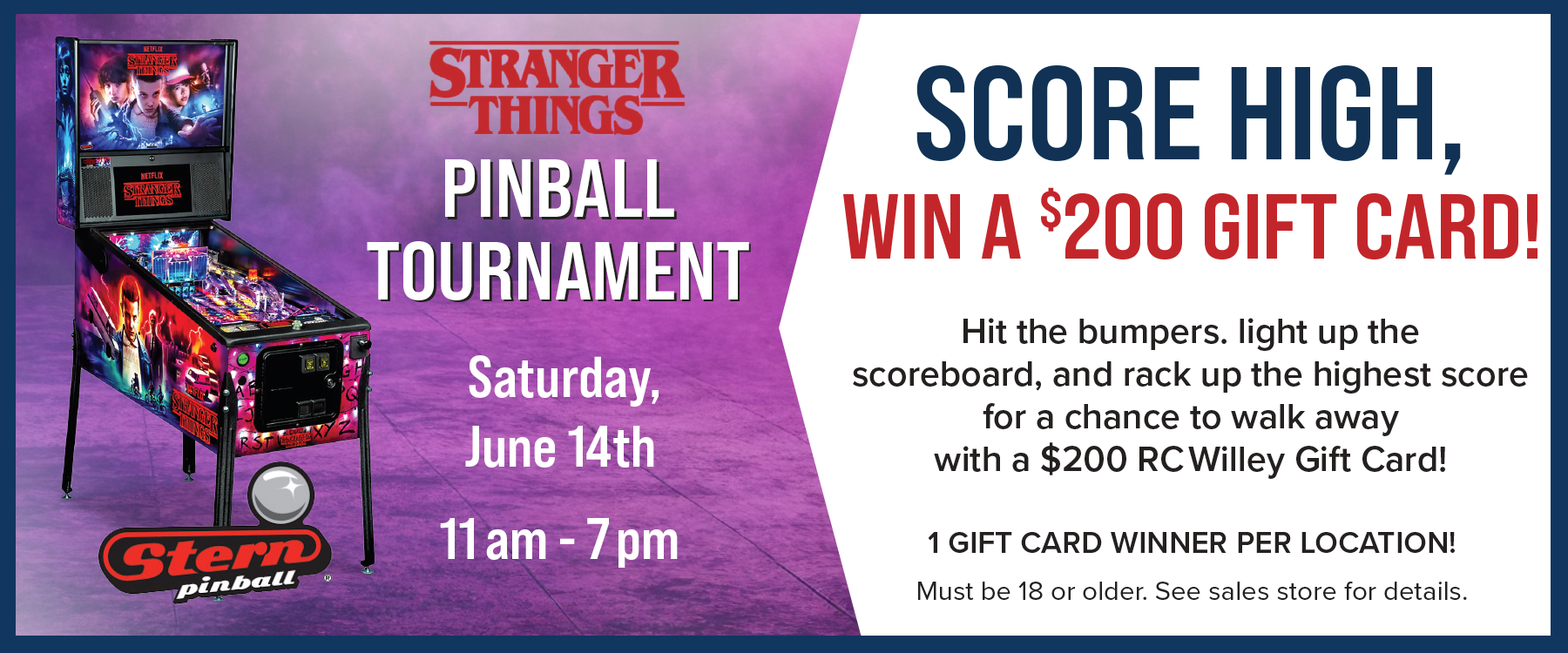 Pinball Tournament Stripe June 2025