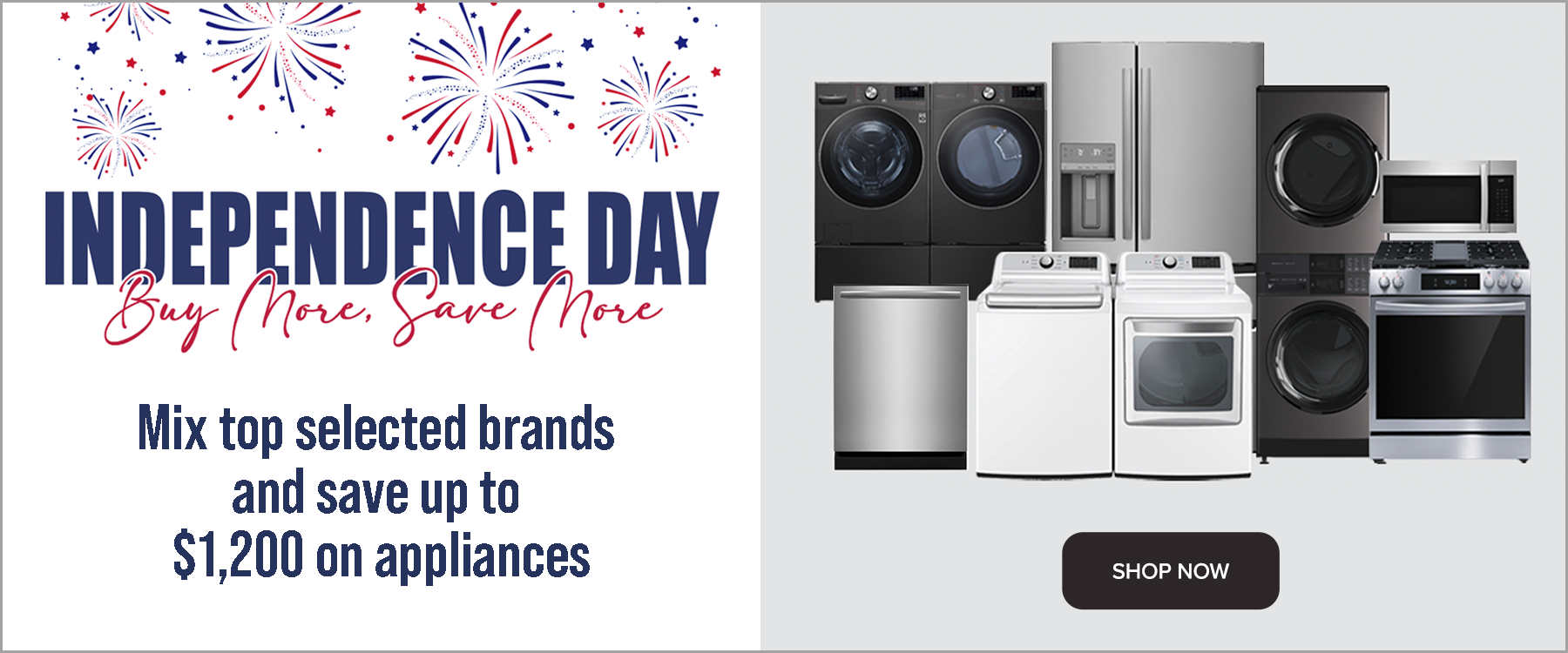 RC Willey Independence Day Appliances Savings Stripe June 2025