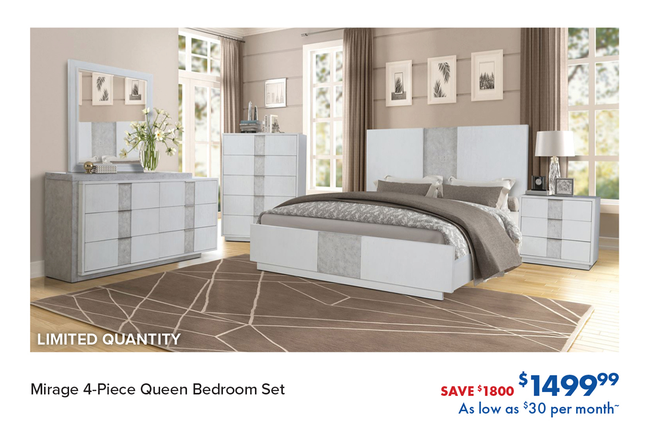 Mirage 4-Piece Queen Bedroom Set