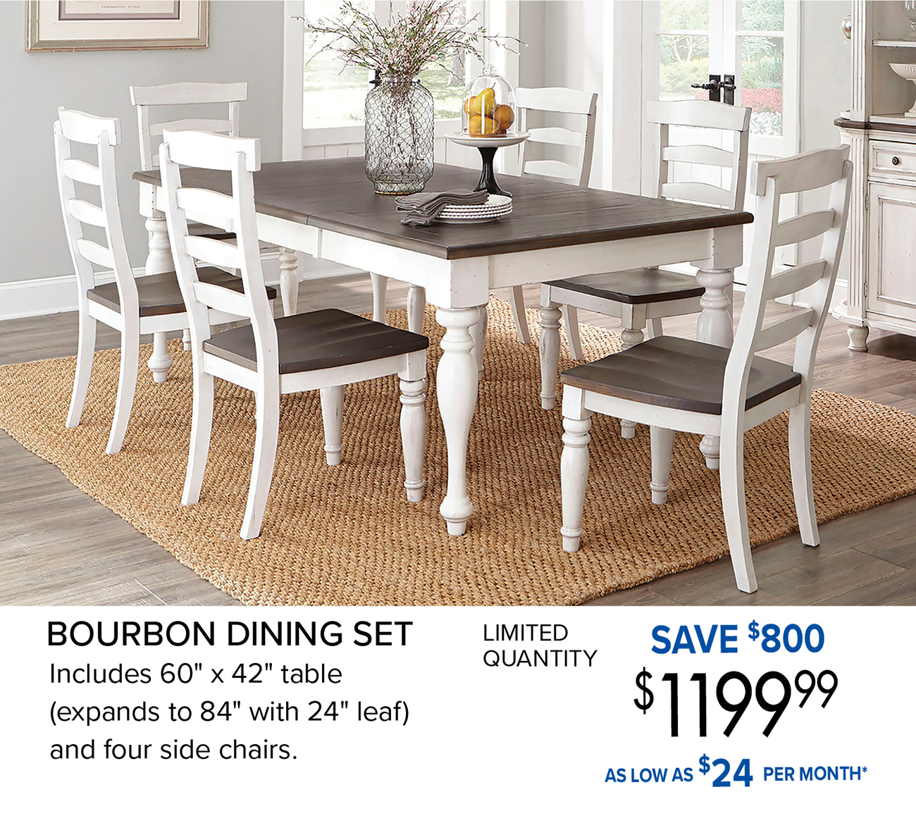 BOURBON DINING SET