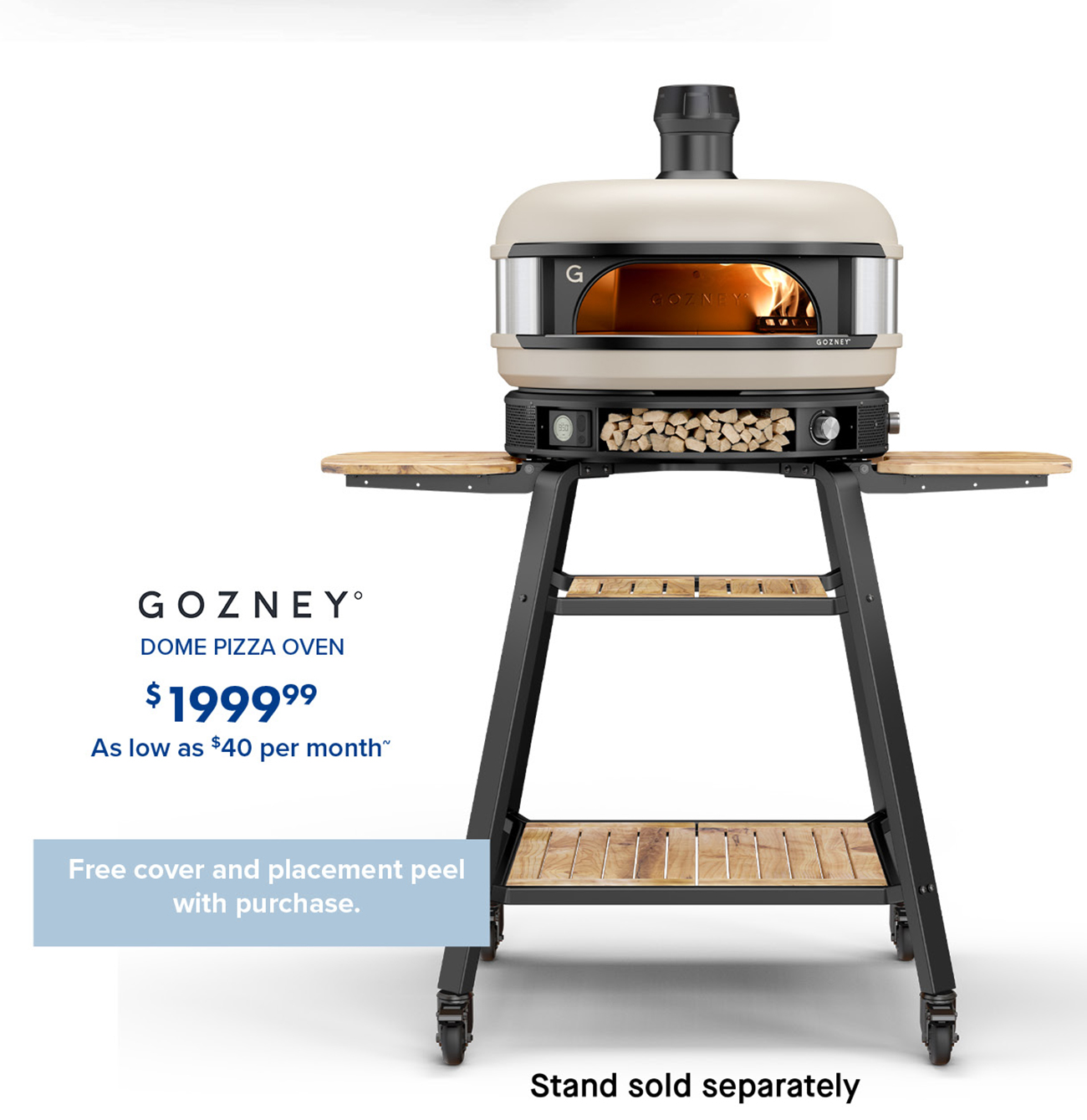 DOME PIZZA OVEN $1999.99 As low as $40 per month