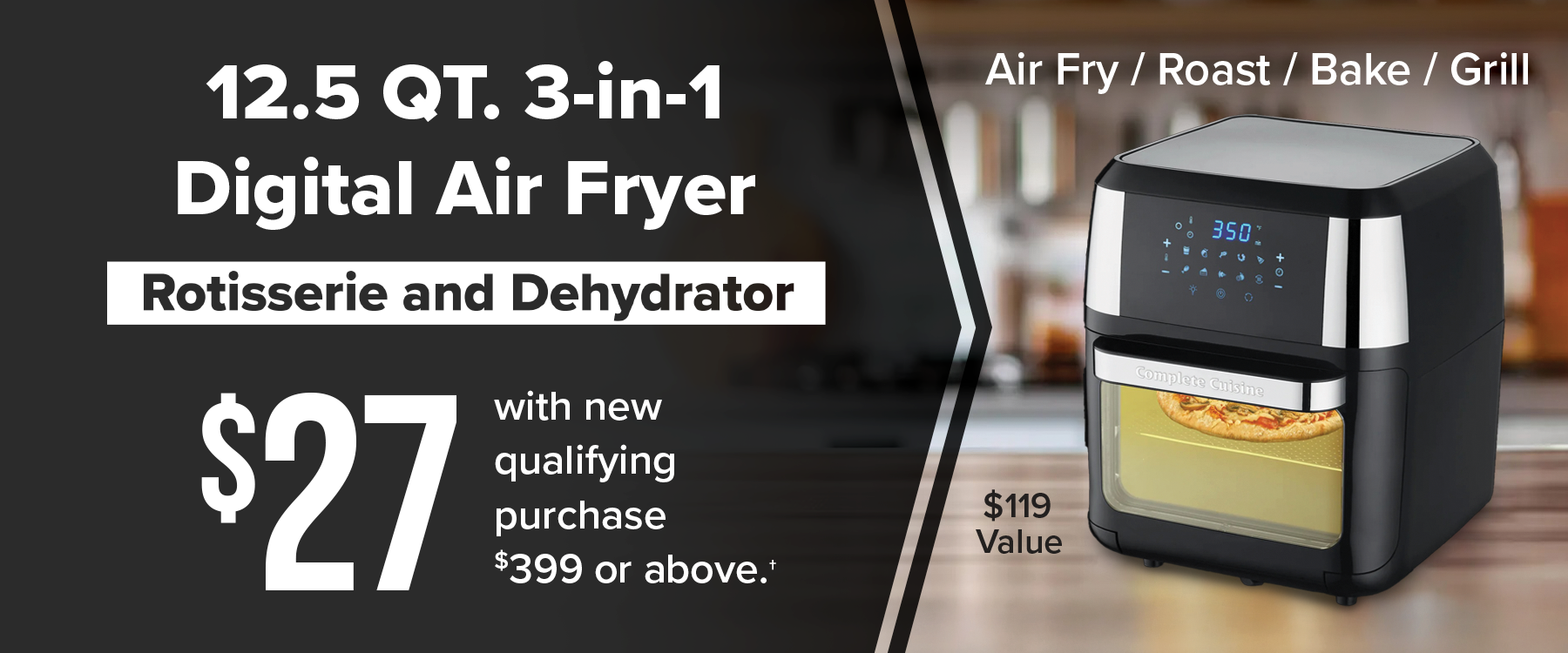 Digital Air Fryer Premium Stripe August 2025