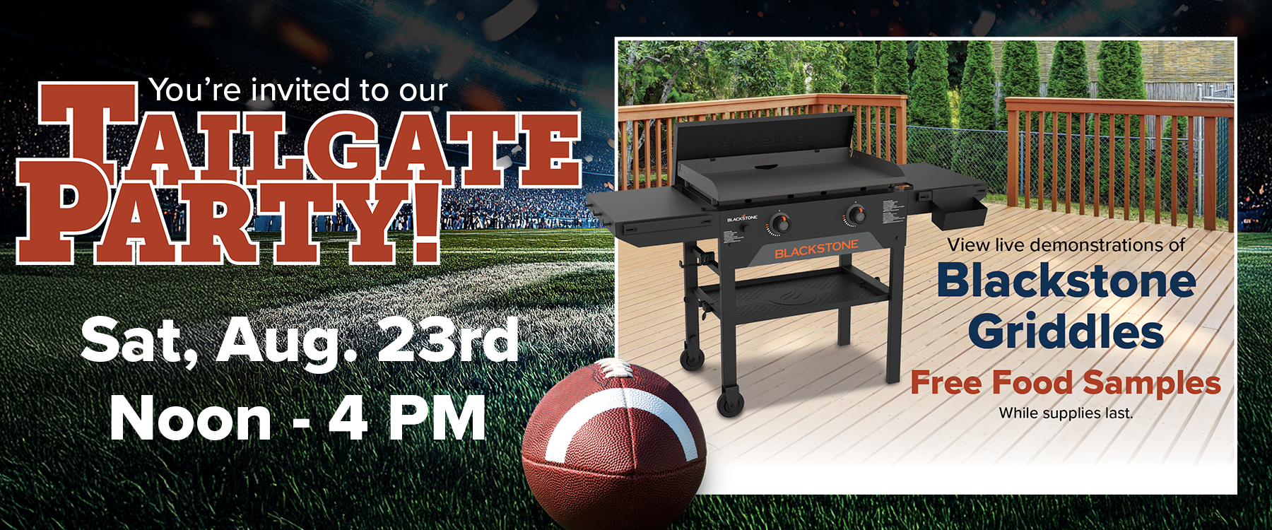 Tailgate Party Stripe August 2025