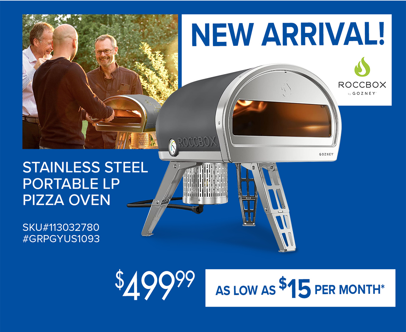 NEW ARRIVAL! | STAINLESS STEEL PORTABLE LP PIZZA OVEN