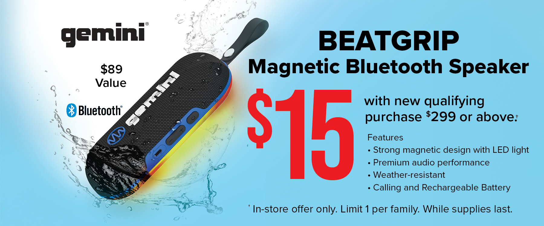 BeatGrip Bluetooth Speaker Premium Stripe