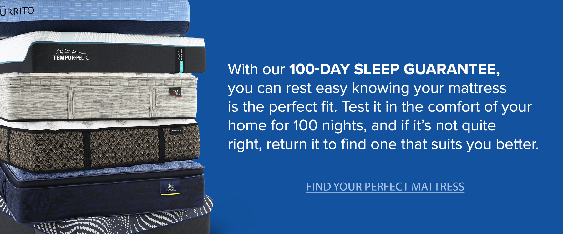 100 Days Mattress Guarantee 